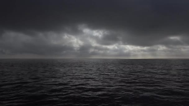 Dramatic Sky over the Ocean — Stock Video