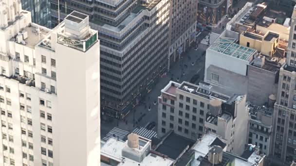 Estados Unidos Ciudad Nueva York Vista Desde Último Piso Rascacielos — Vídeo de stock