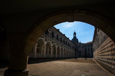 Almanya 'nın Dresden kentinin manzaralı manzarası