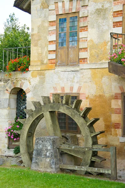 Water Wheel Queen Hamlet Marie Antoinette Village Versailles France — 스톡 사진