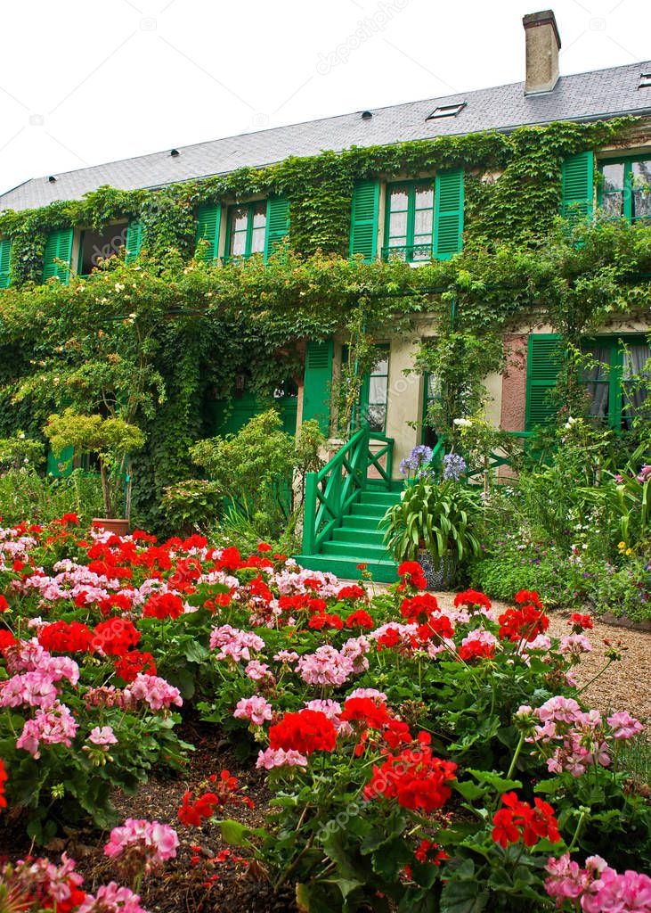 Front of Monet's House in Giverny, France