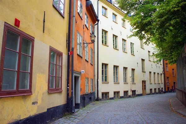Гамла Стэн Красочный Старый Город Стокгольма — стоковое фото