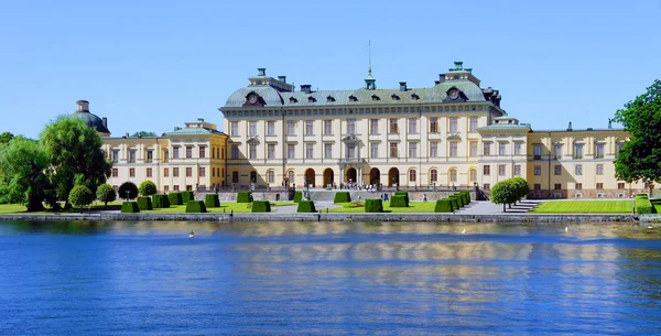 Drottningholms Slott Som Ursprungligen Byggdes 1500 Talet Sveriges Mest Populära — Stockfoto