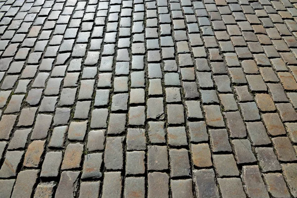 Graniet bestrating glinstert in de zon — Stockfoto