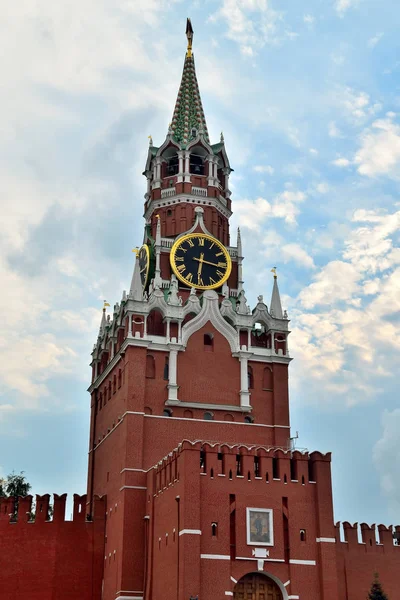 Spasská věž z moskevského Kremlu. Moskva, Rusko — Stock fotografie