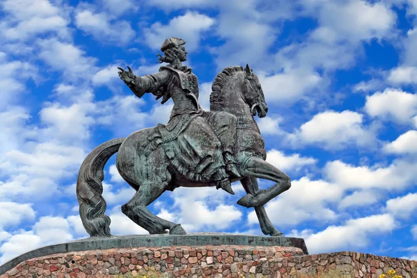 Equestrian statue of Empress Elizabeth Petrovna. City Baltiysk, Kaliningrad region, Russia — Stock Photo, Image