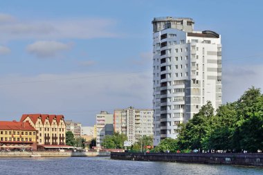 Kaliningrad, Rusya - 25 Mayıs 2014: köy-kültürel Balık tutma ve 