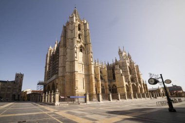 Leon Cathedral. Gotik tarzı.