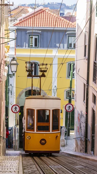 Lisbon Trolley Car. Portogallo . — Foto Stock