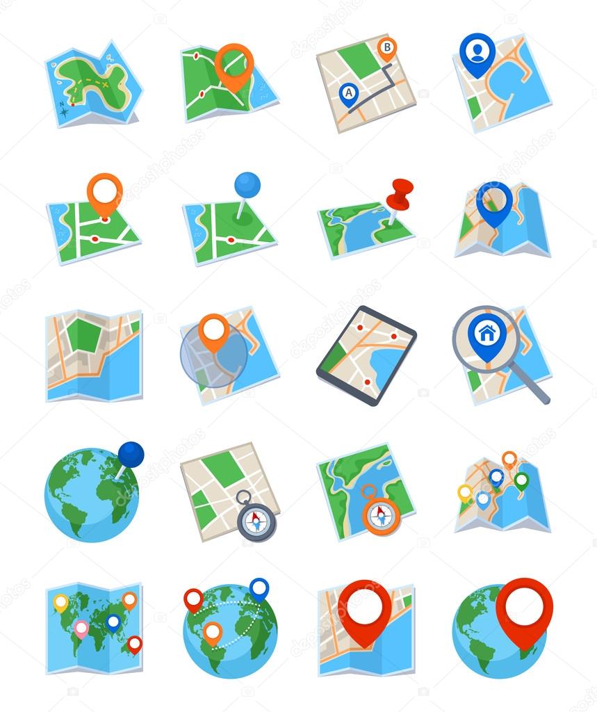 Maps & Navigation Icons - Set 2