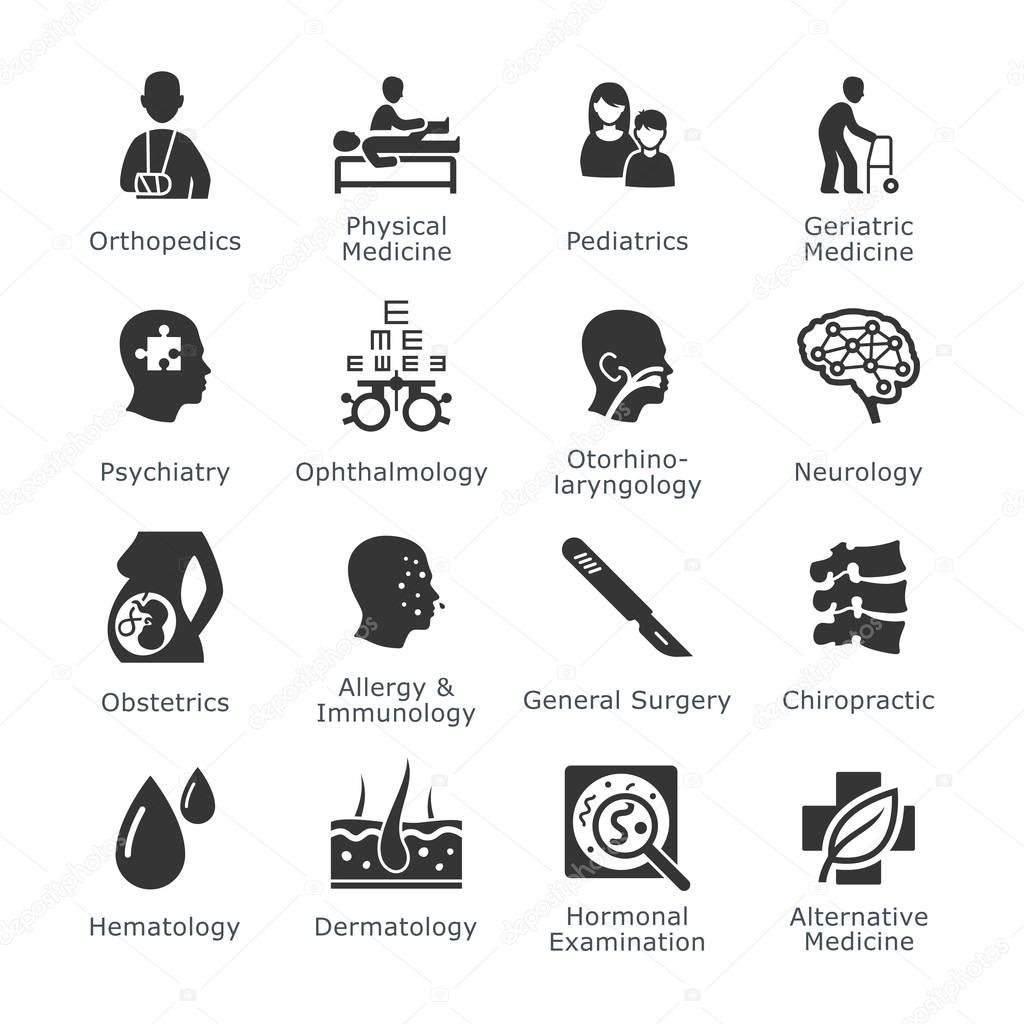 Medical Specialties Icons - Set 1