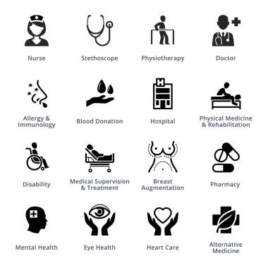  Tıp uzmanlıkları Icons - Set 2