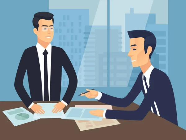 Business Meeting Vector Illustration — Stock Vector