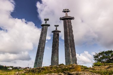 20 Temmuz 2015: Viking anıt Stavanger, Norveç