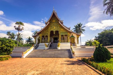 20 Eylül 2014: Haw Pha Bang tapınakta Luang Prabang, La