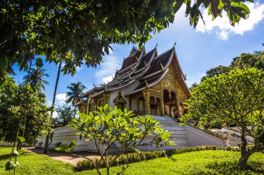 20 Eylül 2014: Haw Pha Bang tapınakta Luang Prabang, La