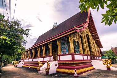 20 Eylül 2014: Budist tapınağı Luang Prabang, Laos