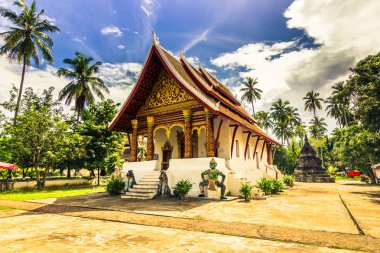 20 Eylül 2014: Budist tapınağı Luang Prabang, Laos
