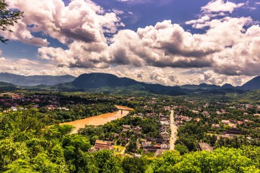 20 Eylül 2014: Panorama Luang Prabang, Laos