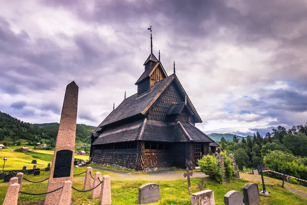 18 de julho de 2015: Eidsborg Stave Church, Noruega — Fotografia de Stock