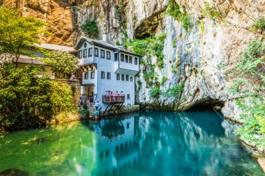 12 Temmuz 2016: Blagaj, Bosna ve Herze eski Derviş evi