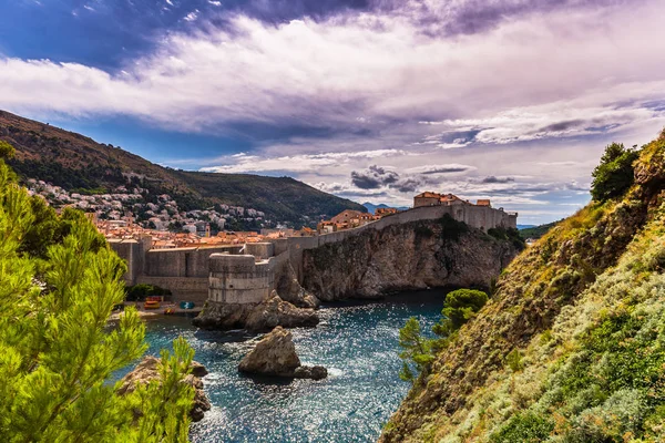Julho 2016 Velha Cidade Fortificada Dubrovnik — Fotografia de Stock