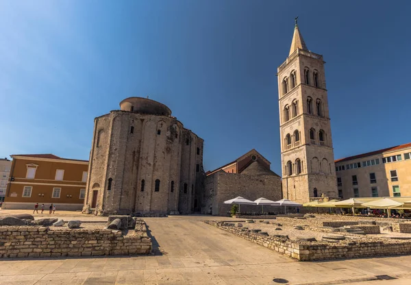 20 Temmuz 2016: Cephe katedral Zadar, Hırvatistan