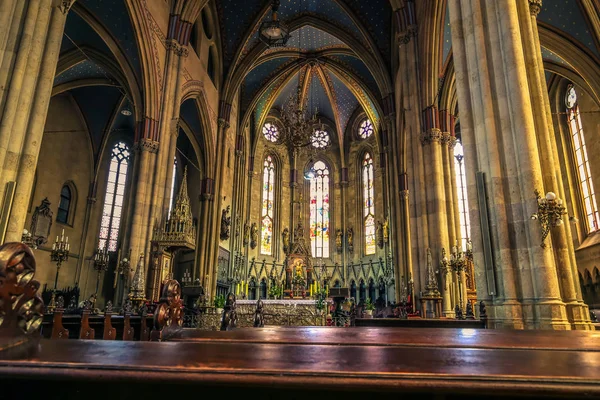 July 23, 2016: Inside the cathedral of Zagreb, Croatia — Stock Photo, Image