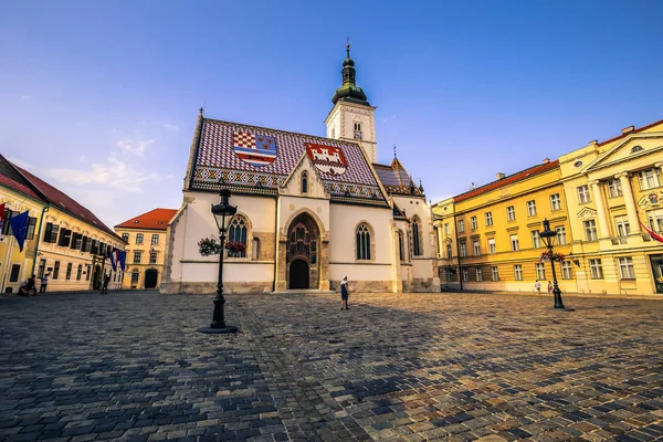 23 Temmuz 2016: Saint Mark Kilisesi Zagreb, Hırvatistan