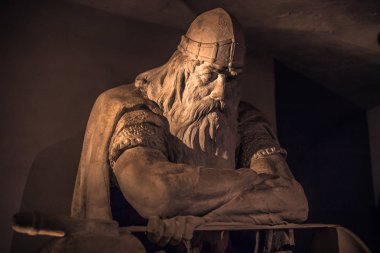 03 Aralık 2016: Holger Danske yüzü içinde Kronborg Kalesi'ne, Danimarka