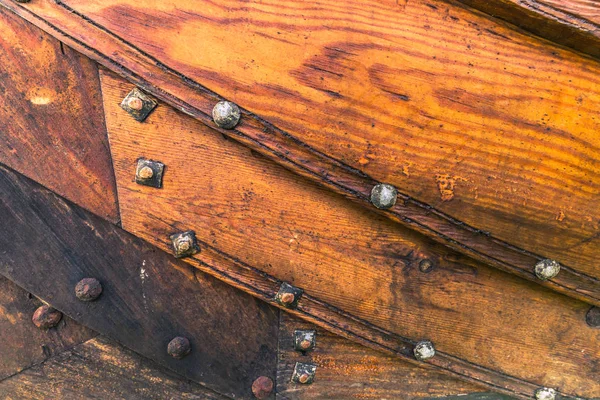 04 décembre 2016 : Texture en bois d'un navire viking au Musée des navires de Roskilde — Photo