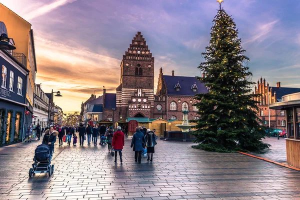 04 dicembre 2016: Il centro di Roskilde, Danimarca — Foto Stock