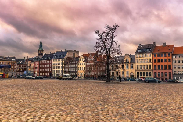 05 de dezembro de 2016: Fachada de edifícios típicos dinamarqueses em Copenhague — Fotografia de Stock