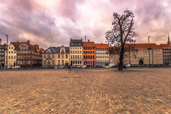 05 dicembre 2016: Facciata dei tipici edifici danesi a Copenaghen — Foto Stock