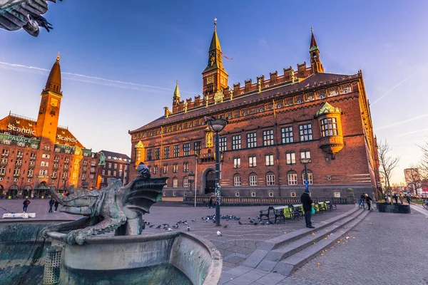 02 december 2016: Den City Hall i Köpenhamn, Danmark — Stockfoto