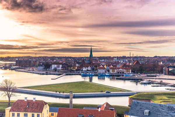 Dicembre 2016 Helsingor Visto Dal Castello Kronborg Danimarca — Foto Stock