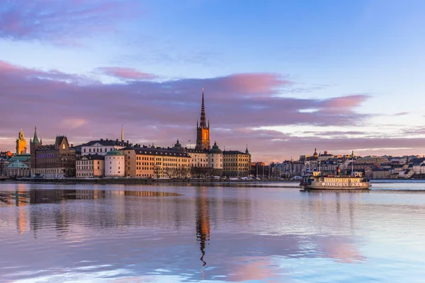 21 gennaio 2017: Panorama del centro storico di Stoccolma preso fr — Foto Stock