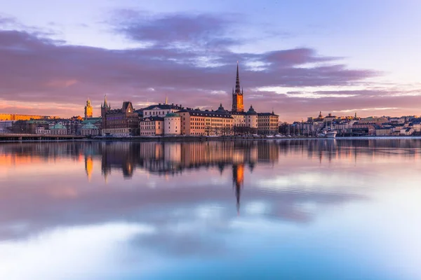 21 gennaio 2017: Panorama del centro storico di Stoccolma preso fr — Foto Stock