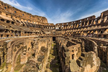 28 Mayıs 2016: Colosseum yeraltı düzeyini Panoraması