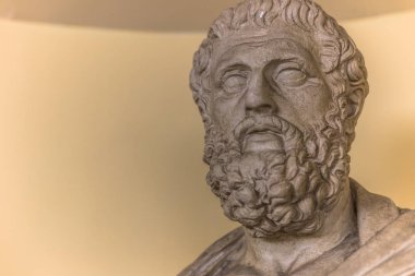 30 Mayıs 2016: Bir yüz Vatikan Muse bir bilge adamın heykeli