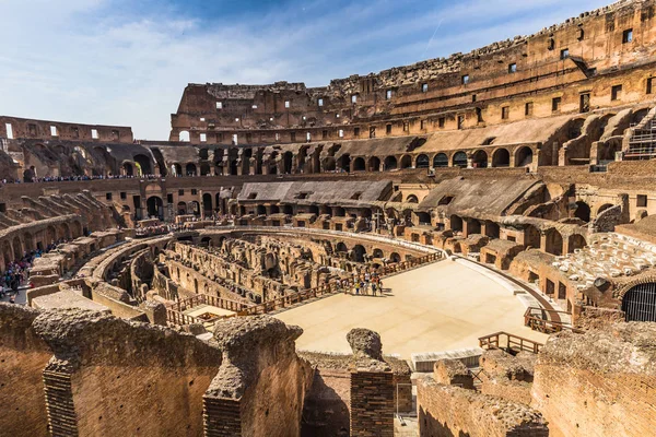 May 28, 2016: Panorama of the interior of the Colosseum, Rome — Stock Photo, Image