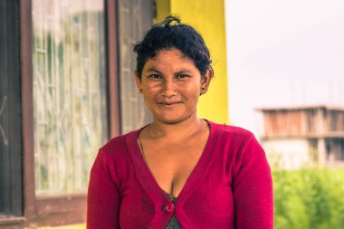 26 Ağustos 2014-Nepal kadın Sauraha, Nepal