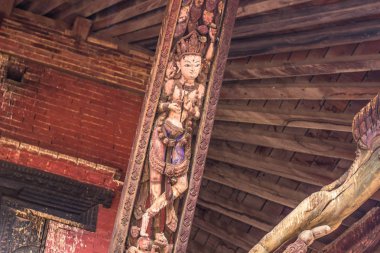 18 Ağustos 2014 - ayrıntı tapınağın Bhaktapur, Nepal