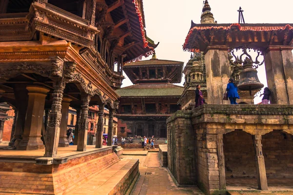 18 agosto 2014 - Centro di Bhaktapur, Nepal — Foto Stock