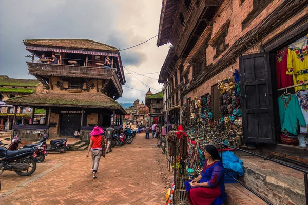 18 de agosto de 2014 - Centro de Bhaktapur, Nepal — Fotografia de Stock