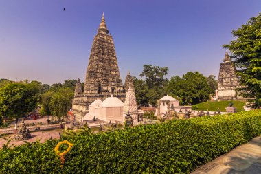 30 Ekim 2014: Bahçeleri Bodhgaya Mahabodhi Budist tapınağı nın