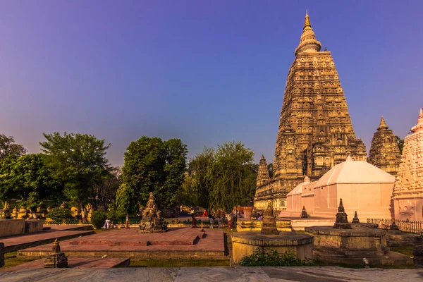 October 30, 2014: The Mahabodhi Buddhist temple in Bodhgaya, India — Stock Photo, Image