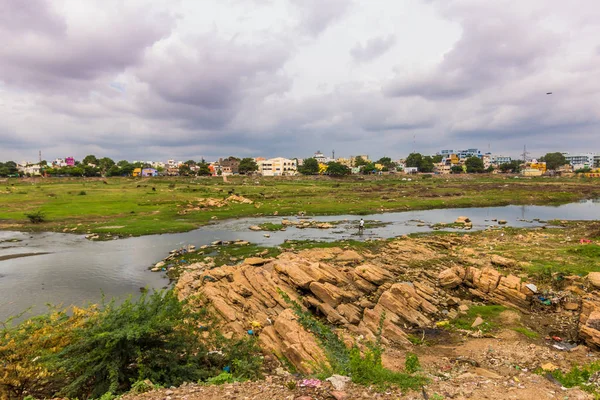 November 13, 2014: Landscape around Madurai, India — Stock Photo, Image