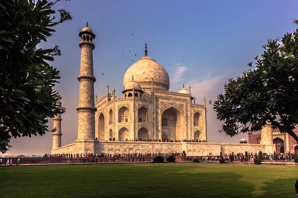 02 listopada 2014: Taj Mahal w Agrze, w Indiach — Zdjęcie stockowe