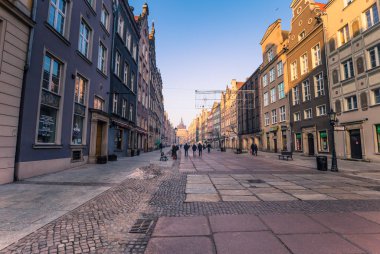28 Ocak 2017: Uzun lane Gdansk, Polonya